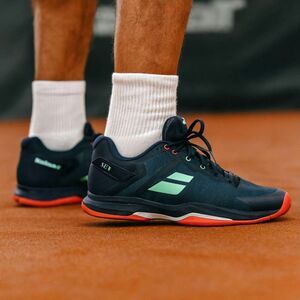 BABOLAT Blue Green Tennis Sneaker Trainers Shoes  Mens Size 10.5